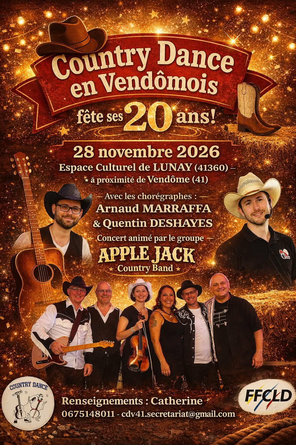 Affiche : Bal country