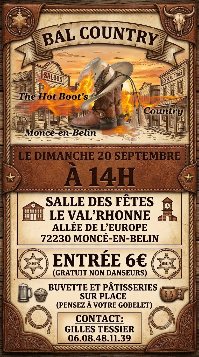 Affiche : bal country
