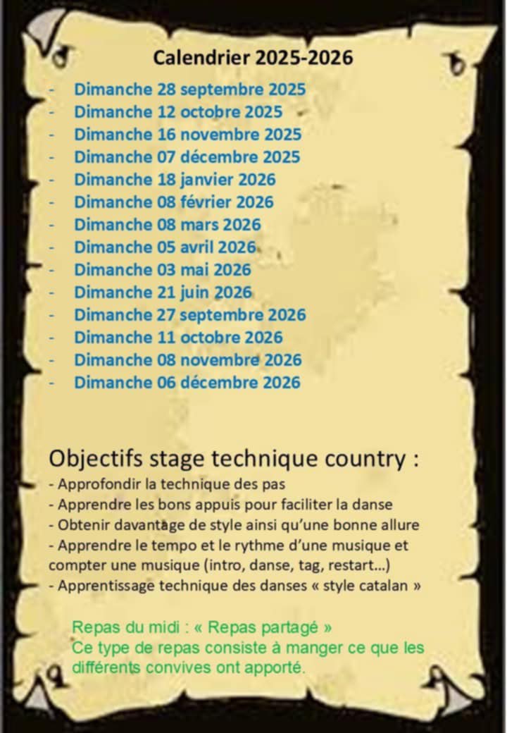 Affiche : bal country