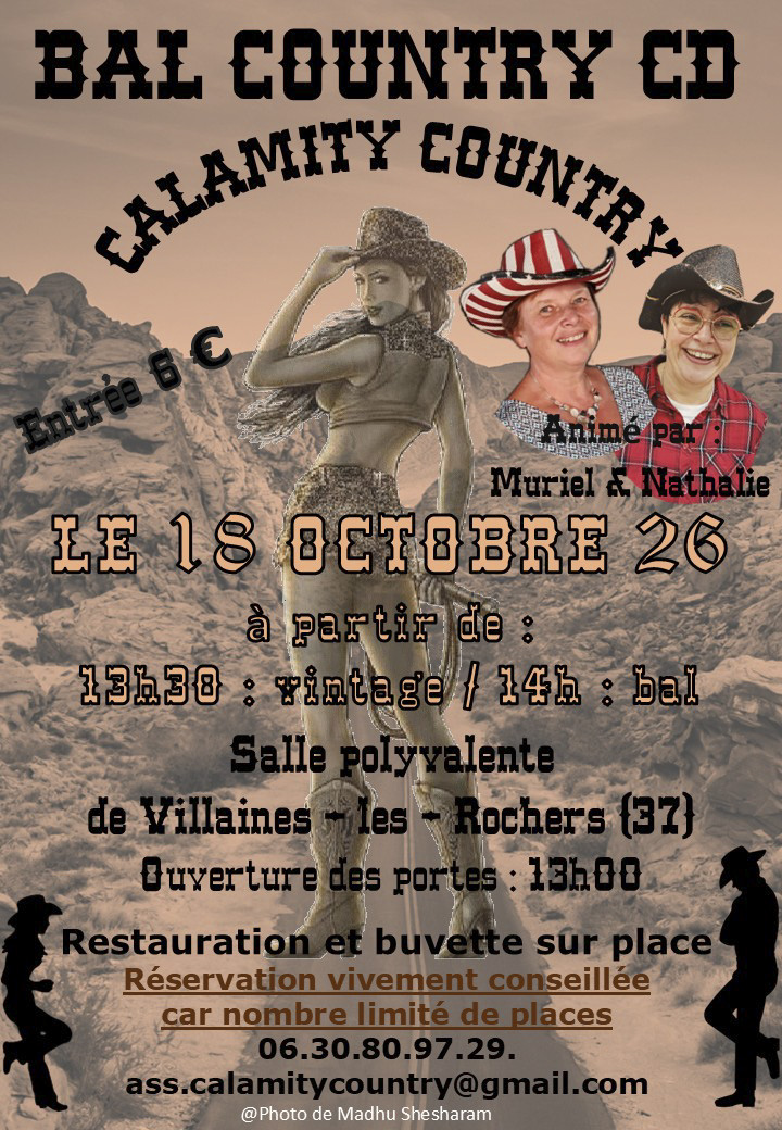 Affiche : Bal country